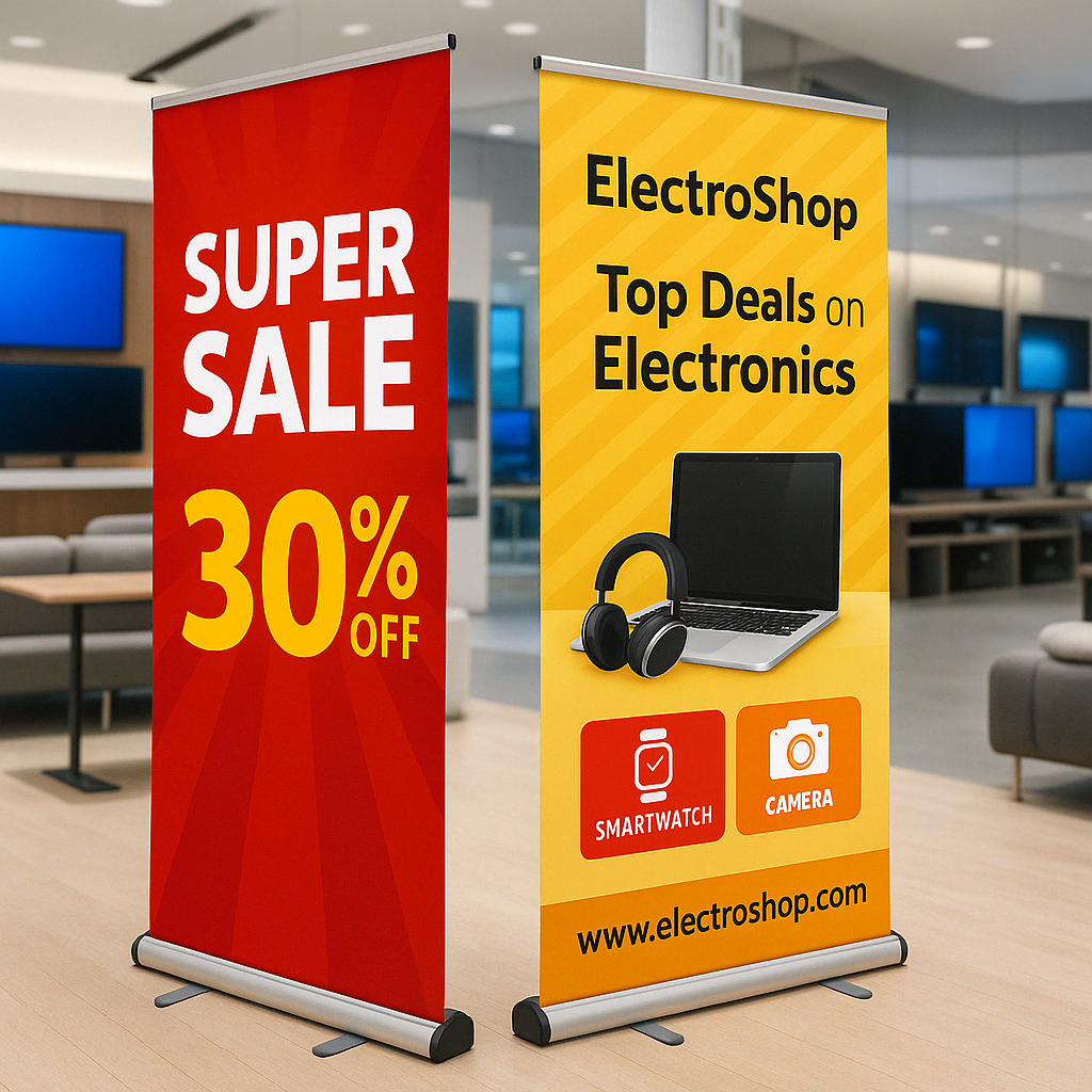 Double Sided Retractable Stand