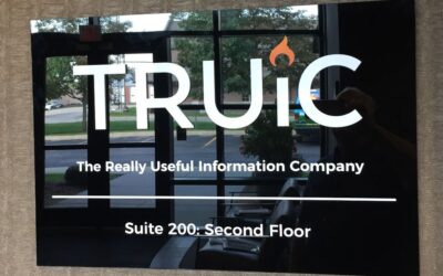 Beautiful Black Acrylic Lobby Sign