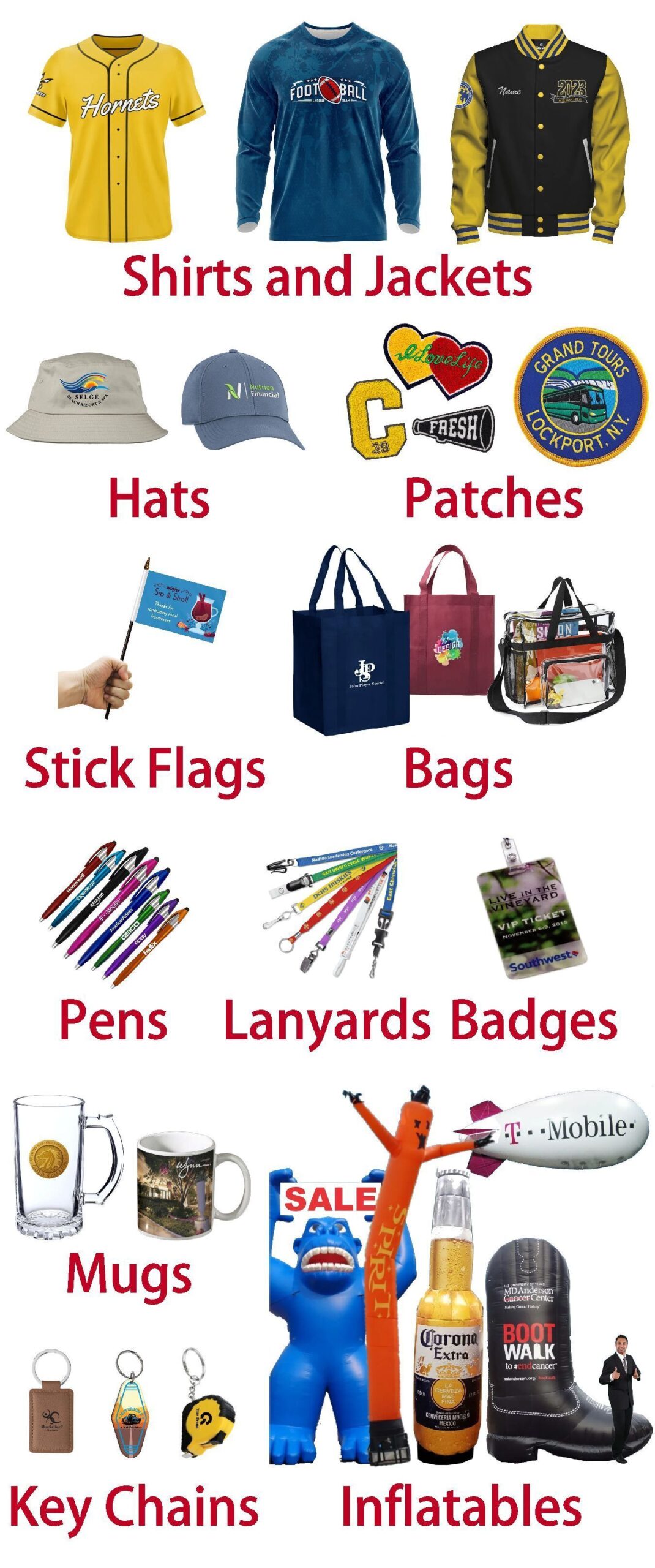 Promotonal Products for website