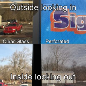 Perforated Window Decals (One-Way Vision)
